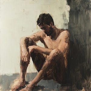 Contemplation Seated Figure N5B92H 45