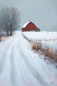 Crimson Barn Winter HZ92N6 45