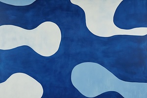 Azure Depths Flowing Forms H9P2N3 55