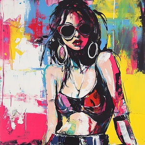 Cool Gaze Girl 7H3N2P 55