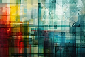 Chromatic Intersections 7P39N 51 Print