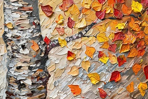Autumn Birch Leaves 2Y9CHJ 57