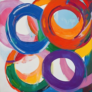 Chromatic Rings Interwoven 5Z8N7H 58