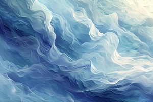 Azure Whispers Flowing H29NJP 53