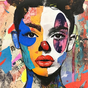 Chromatic Jester Face H9P4N2 63