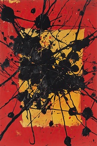 Crimson Chaos Within Frame H92NPZ 55