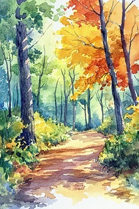 Autumn Forest Path H2N9P4 45