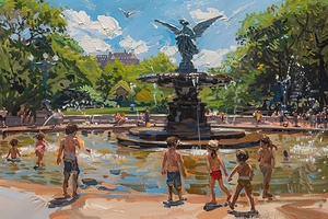 Bethesda Fountain Reverie 78H2P9 48