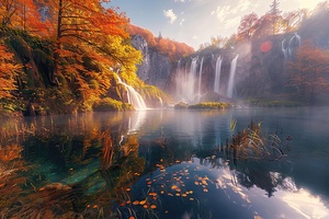 Autumn Waterfall Glow 92HJ5P 66
