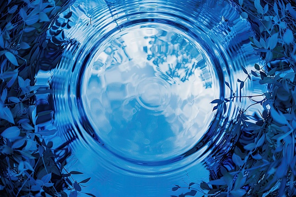 Azure Ripples Sky Mirror 29HBC 45 by Abstract Rebellion
