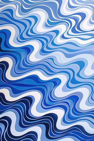Azure Waves Cascade H9P4N2 45 by Abstract Rebellion