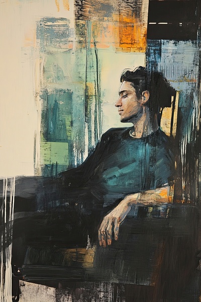 Contemplative Pose 78HBC2 60 by Abstract Rebellion