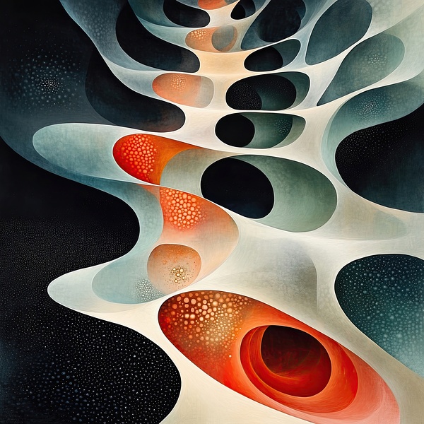 Cosmic Cellular Flow H2N9P4 55 by Abstract Rebellion