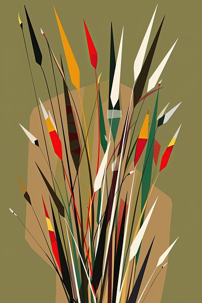 Autumn Cattails 2P3H9N 57 by Abstract Rebellion