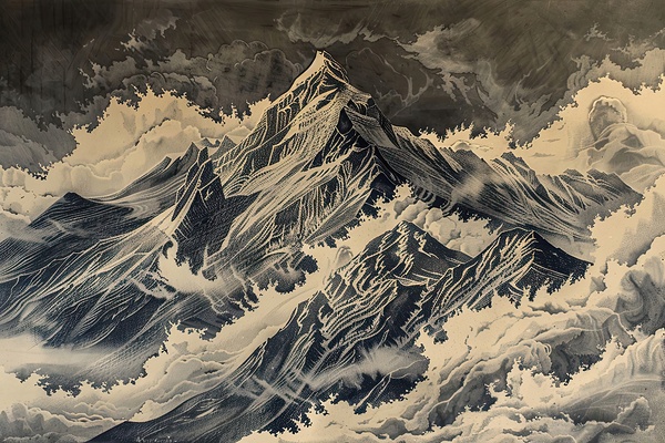 Celestial Peaks 7H29P4 45 by Abstract Rebellion