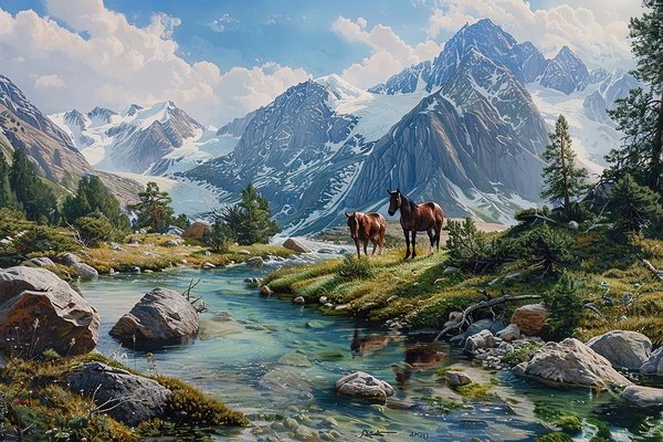 Alpine Equines 8294H 45 by Abstract Rebellion