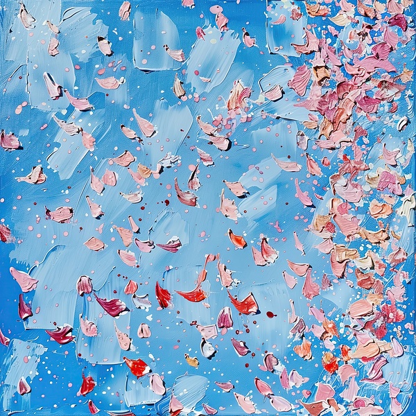 Azure Dance Petals 2H9N3Z 45 by Abstract Rebellion