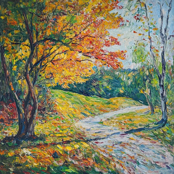 Autumn Pathway NZ9832 48 by Abstract Rebellion