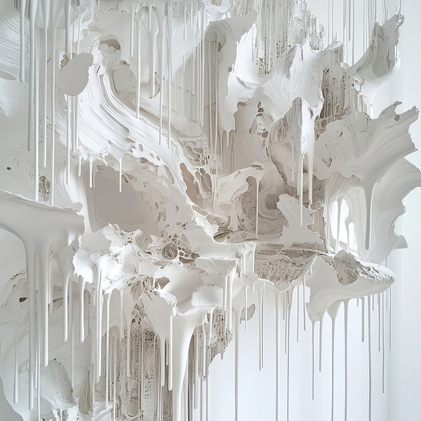 Cascading White Forms H29PNZ 45 by Abstract Rebellion