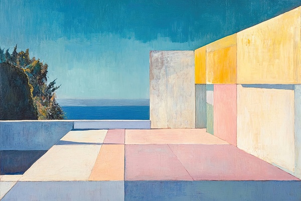 Azure Terrace View H9P4N2 55 by Abstract Rebellion