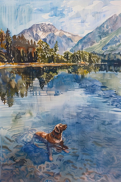 Alpine Lake Companion H2N3P9 45 by Abstract Rebellion