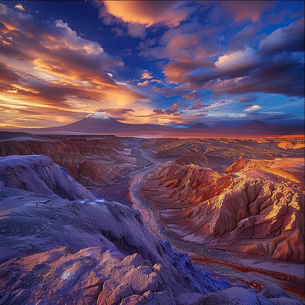 Atacama Sunset Glow H9P4N2 65 Print