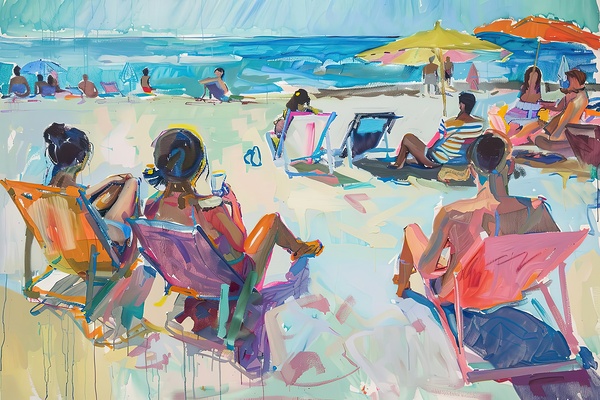 Beach Day Reverie 7294HB 48 by Abstract Rebellion