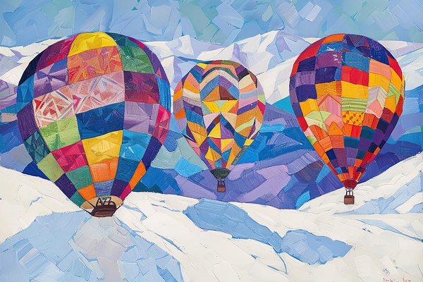 Aloft Over Snow Peaks H2N9P4 47 by Abstract Rebellion
