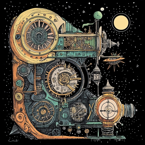 Celestial Clockwork Voyage H92N5Z 62 Print