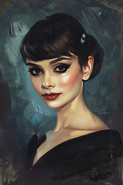 Audrey Hepburn Reimagined 7H29P4 48 by Abstract Rebellion