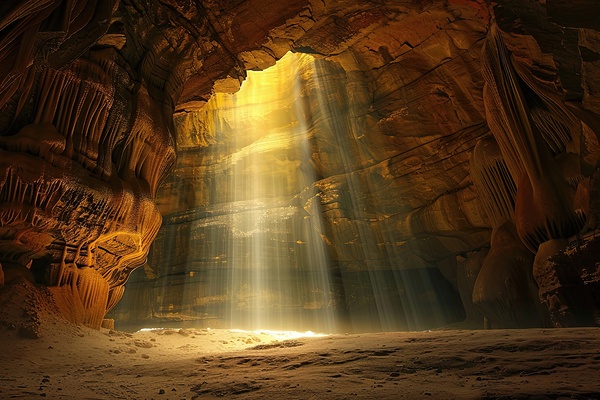 Cavern of Golden Light H9P4N2 66 by Abstract Rebellion