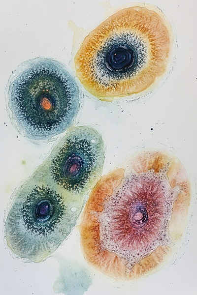 Cellular Echoes ZH92N5 55 Print