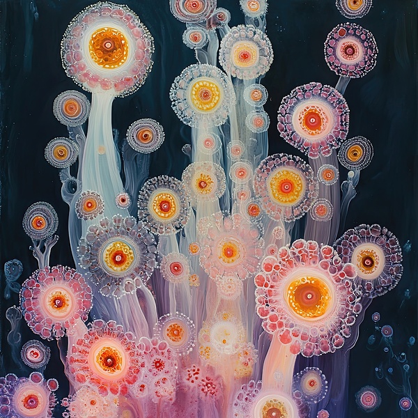 Blooming Cosmos 7H3N9P 55 by Abstract Rebellion