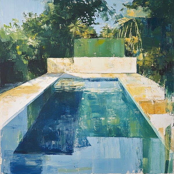 Azure Reflections Poolside 7H9N2P 57 by Abstract Rebellion