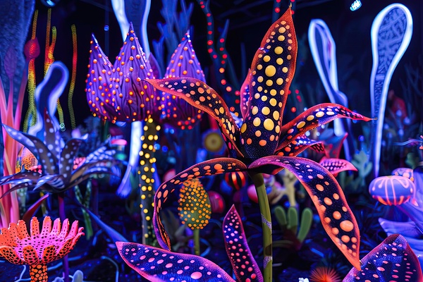 Bioluminescent Flora 9H2N5Z 47 Print