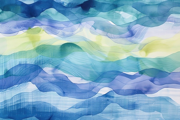 Azure Waves Flowing H429PN 50 by Abstract Rebellion