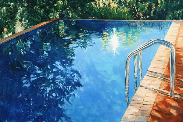Azure Reflections Poolside 7H3N2Z 58 by Abstract Rebellion