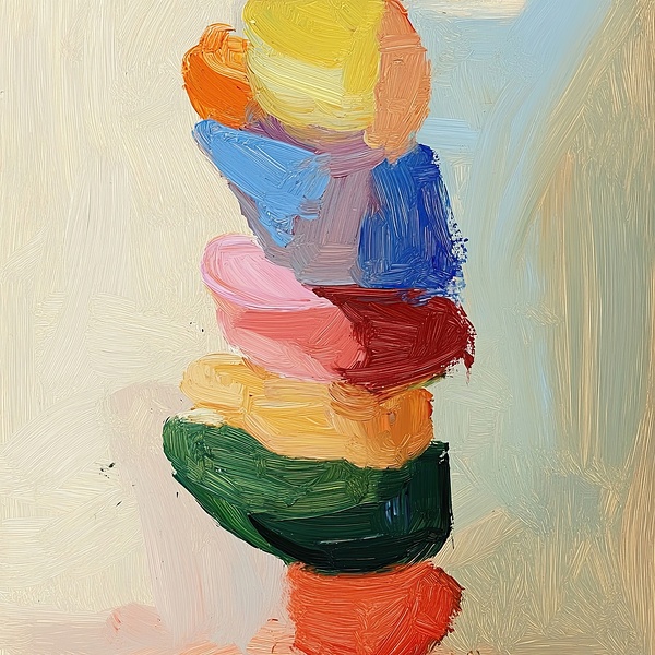 Balanced Brushstrokes 7P3H2N 47 by Abstract Rebellion
