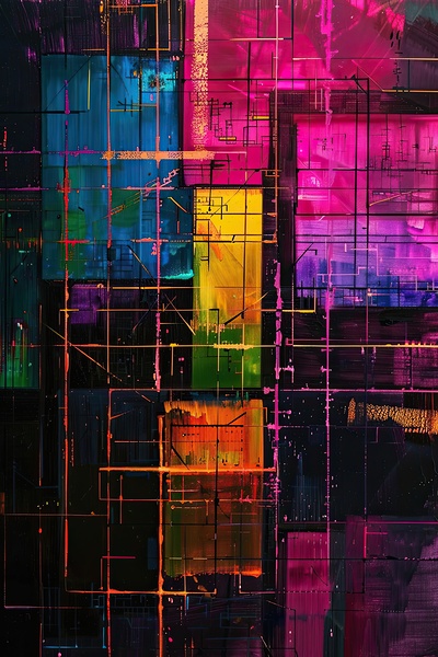 Chromatic Gridlock Y92H7N 60 by Abstract Rebellion