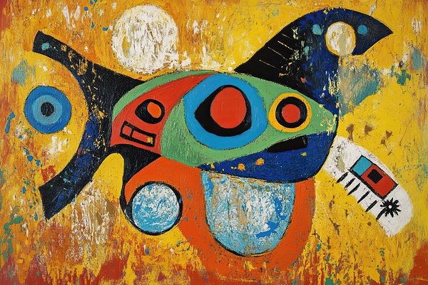 Celestial Fish Dance 2P9H7N 55 by Abstract Rebellion