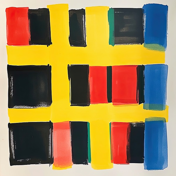 Chromatic Grid Interplay 7P3HK2 65 Print