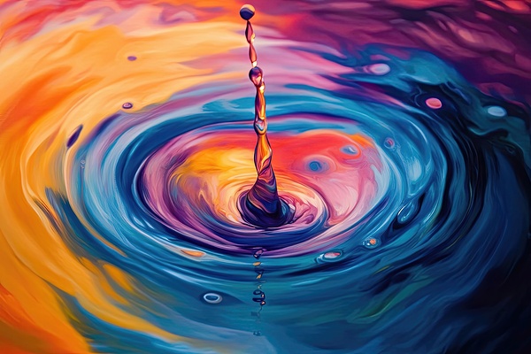 Chromatic Ripples H3N9P2 53 by Abstract Rebellion