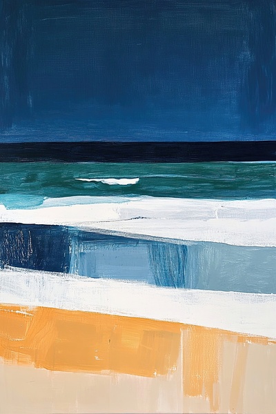 Azure Nocturne Beach H29PNZ 51 by Abstract Rebellion