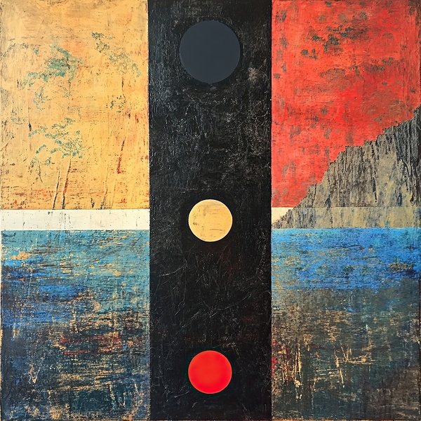 Chromatic Triptych HZ92N5 58 by Abstract Rebellion