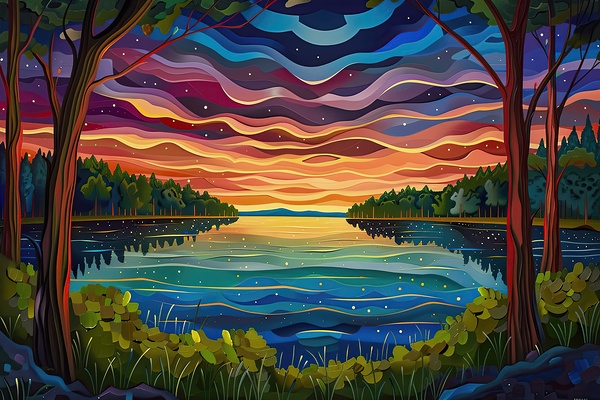 Chromatic Ripples H92PNZ 50 by Abstract Rebellion