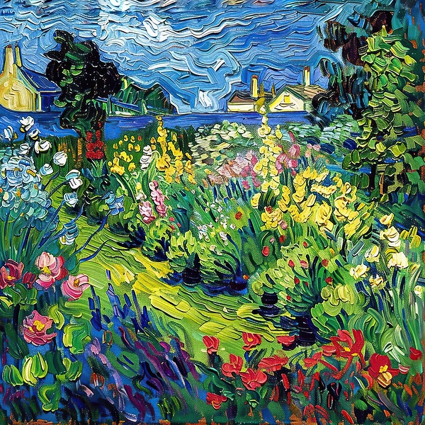 Blooming Garden Bliss 2H9N7Z 58 Print