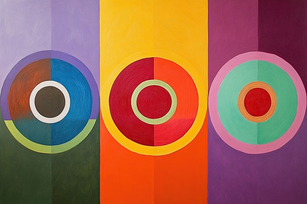 Chromatic Triptych H3N5P2 55 by Abstract Rebellion