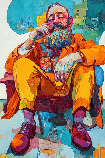 Contemplative Pose 7H9N2P 65 by Abstract Rebellion