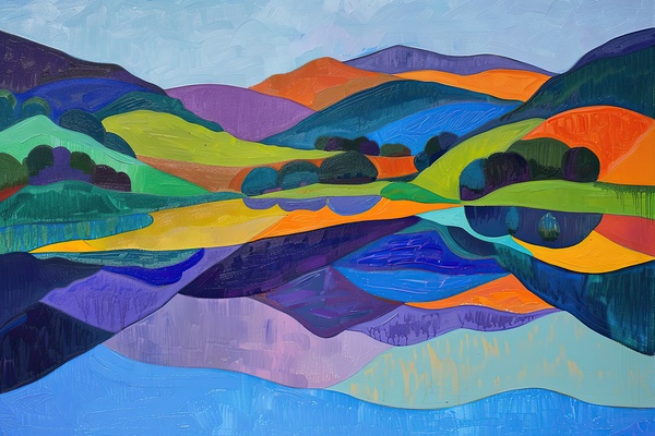 Chromatic Hills 7924B 45 Print