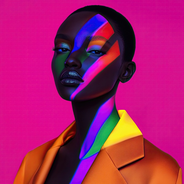 Chromatic Glow Face 92D3N4 66 by Abstract Rebellion